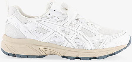 Asics Womens White Pure Silver Gel-Nunobiki Faux-Leather and Mesh Low-Top Trainers 4.5
