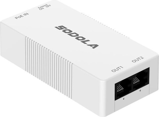 STARWELL SODOLA 2 Port PoE Extender 100Mbps, POE Repeater 1 to 2 Poe Splitter with IEEE802.3af/at with 100Mbps, 4KV Lighting Protection Plug & Play 48V 30W...