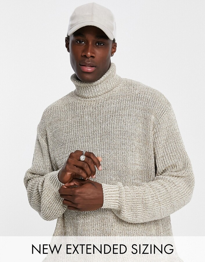Oversized Turtleneck Sweater Man | ShopStyle