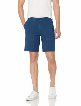 mens blue khaki shorts