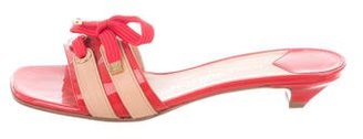 Louis Vuitton Bow-Accented Slide Sandals