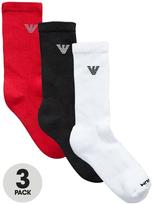 Thumbnail for your product : Emporio Armani Mens Sports Socks (3 Pack)