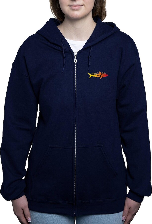 CafePress Big Bersus Cay Bahamas Sweatshirt Women's Zip-up Hooded Sweatshirt Black
