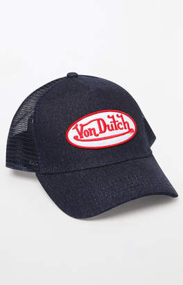 Von Dutch 102 Denim Snapback Trucker Hat