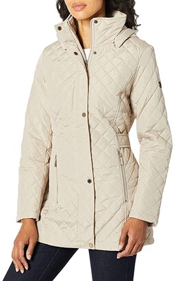 Calvin Klein Women's Mid-Weight Diamond Quilted Jacket (Standard and Plus)  - ShopStyle