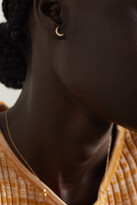 Thumbnail for your product : Andrea Fohrman Mini Crescent 14-karat Gold Diamond Earring - One size
