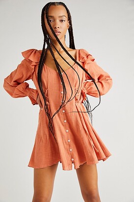 Free People In The Mood For Frills Mini Dress