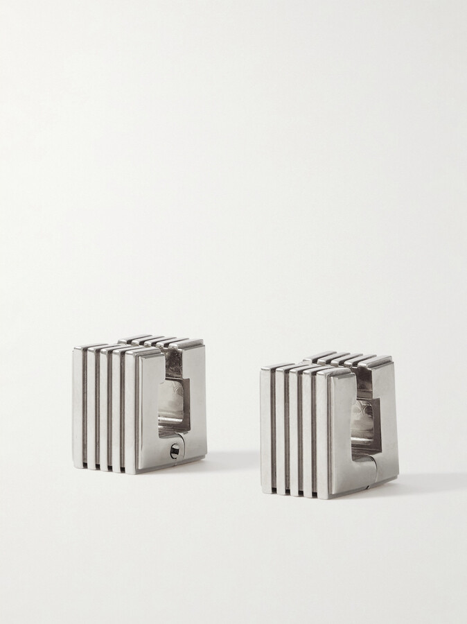 KHAITE Empire Small Silver-tone Hoop Earrings - One size