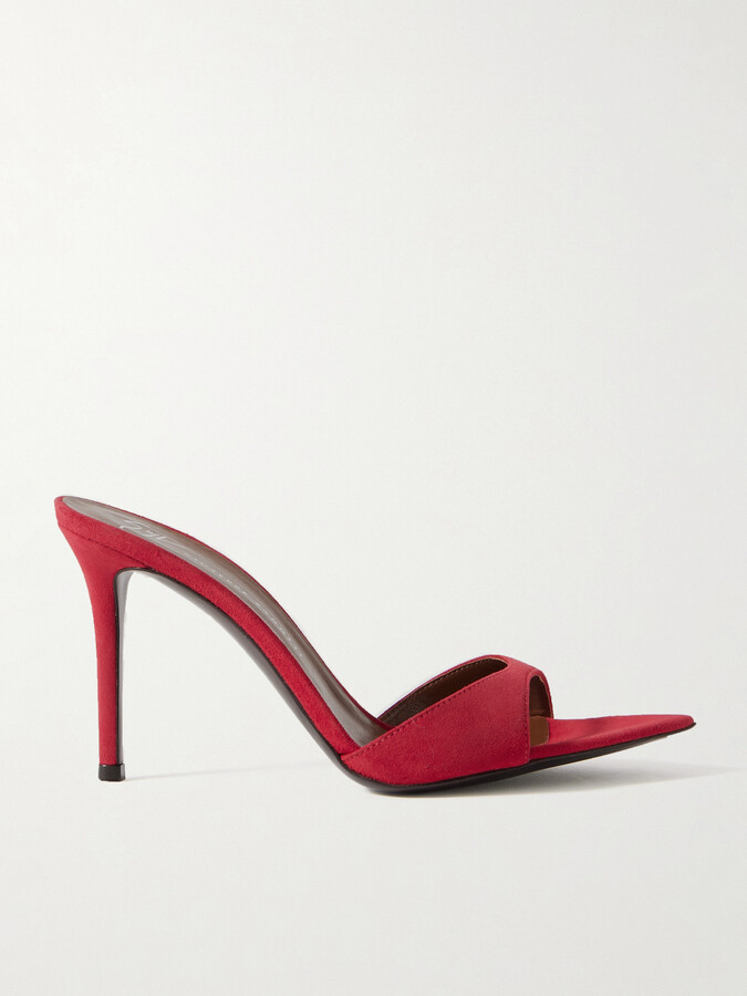Giuseppe Zanotti Intrigo Suede Mules - Red