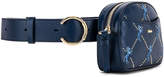 Thumbnail for your product : Chloé Signature Embroidered Leather Belt Bag in Eclipse Blue | FWRD