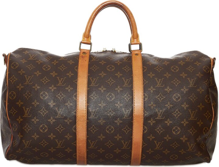 Louis Vuitton - Keepall Bandoulière 50 Bag - Leather - Rouge Vermillon - Men - Luxury