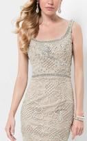 Thumbnail for your product : Terani Couture Beaded Embroidery Bateau Neckline Short Evening Dress 1711C3023