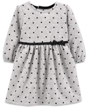 Carter's Baby Girls Dot-Print Fleece Dress