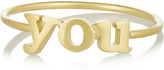 Thumbnail for your product : Jennifer Meyer Love You set of two 18-karat gold rings
