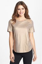Thumbnail for your product : Vince Camuto Metallic Jersey Tee