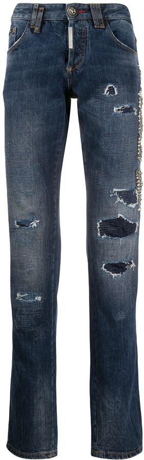 jeans with studs down the side