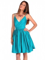 Thumbnail for your product : Contrarian Barbara Bibb Dress in Teal
