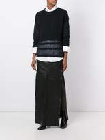 Thumbnail for your product : Ilaria Nistri studded A-line long skirt