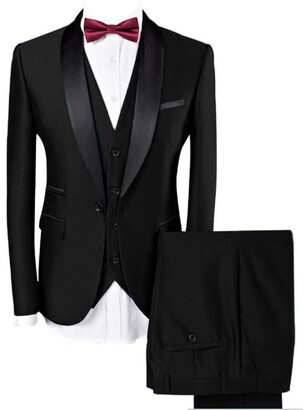 Mens Black Wedding Suits | Shop the world's largest collection of fashion |  ShopStyle UK