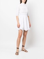 Thumbnail for your product : By Ti Mo Perforated-Detail Short Dress