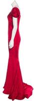 Thumbnail for your product : Zac Posen Embroidered Evening Gown