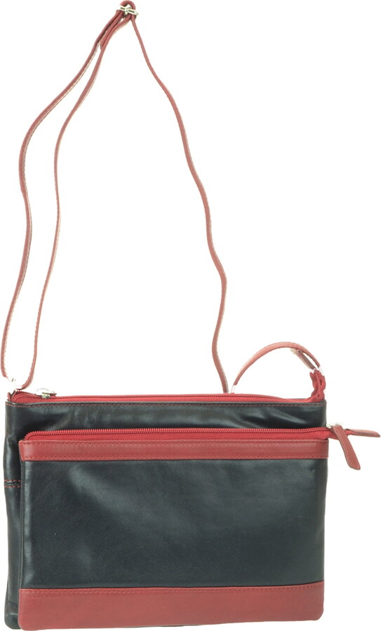 Montauk Leather Top zip crossbody bag