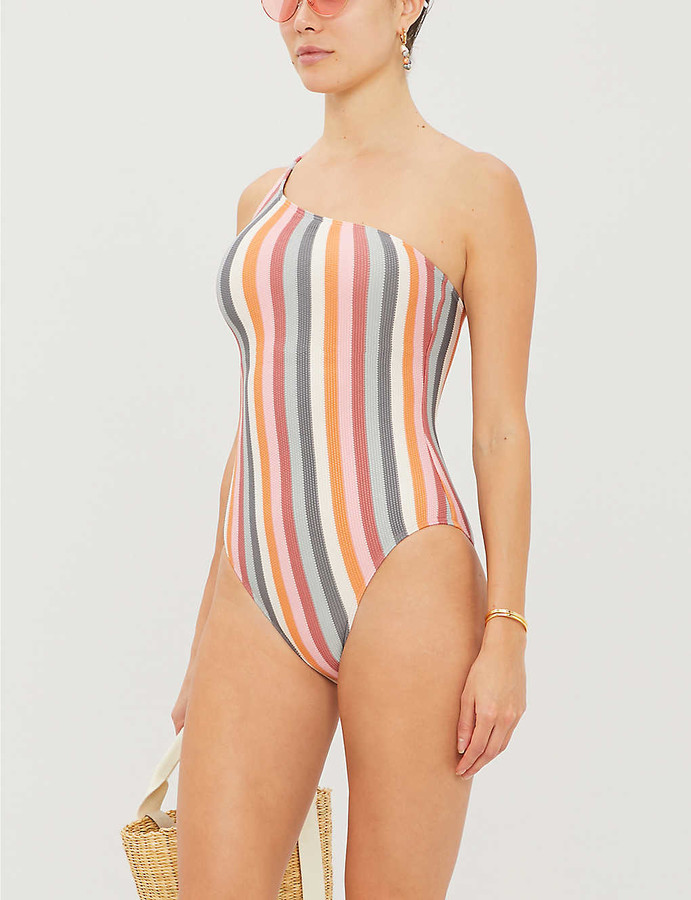 rainbow stripe swimsuit