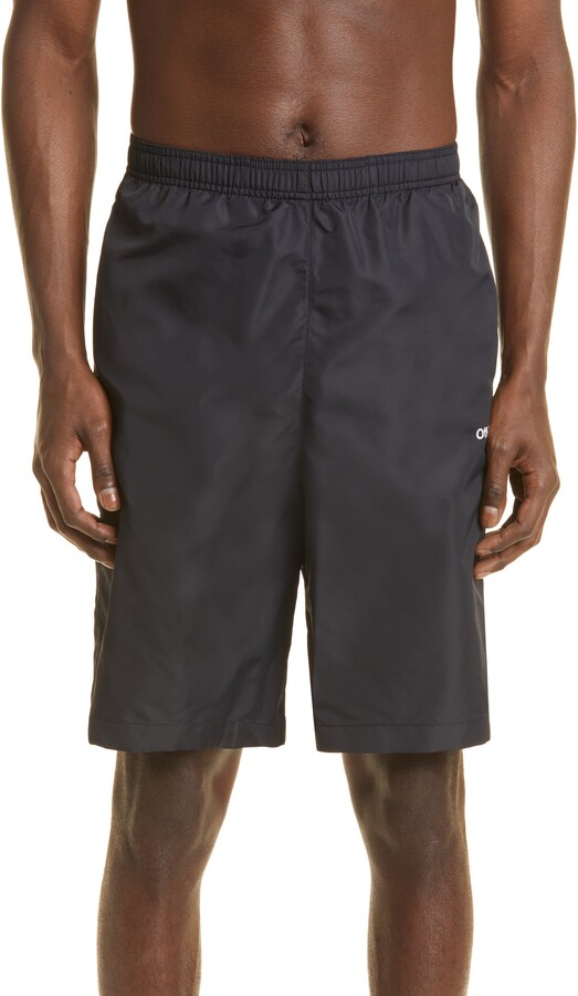 OffWhite Surfer Board Shorts ShopStyle Swimwear