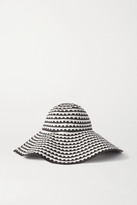 Thumbnail for your product : Mary Katrantzou MARY-MARE Under The Sun Printed Cotton-blend Hat - Black