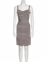 Thumbnail for your product : Herve Leger Plaid Print Mini Dress Grey