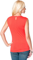 Thumbnail for your product : A Pea in the Pod Bcbgmaxazria Keyhole Detail Maternity Top