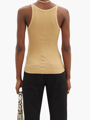 RE/DONE Ribbed Cotton Camisole - Beige