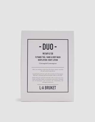 L:A Bruket Lemongrass Liquid Soap / Body Lotion Duo Kit