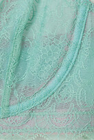 Thumbnail for your product : Dora Larsen Rosie Lace And Tulle Underwired Bra - Turquoise