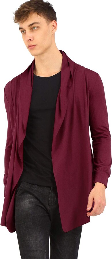 mens thin zip up cardigan