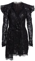 Thumbnail for your product : Amen Embroidery Lace Long Sleeve Dress