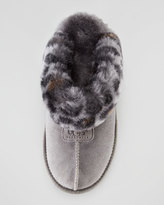 Thumbnail for your product : UGG Leopard-Print Mule Shearling Slipper, Black