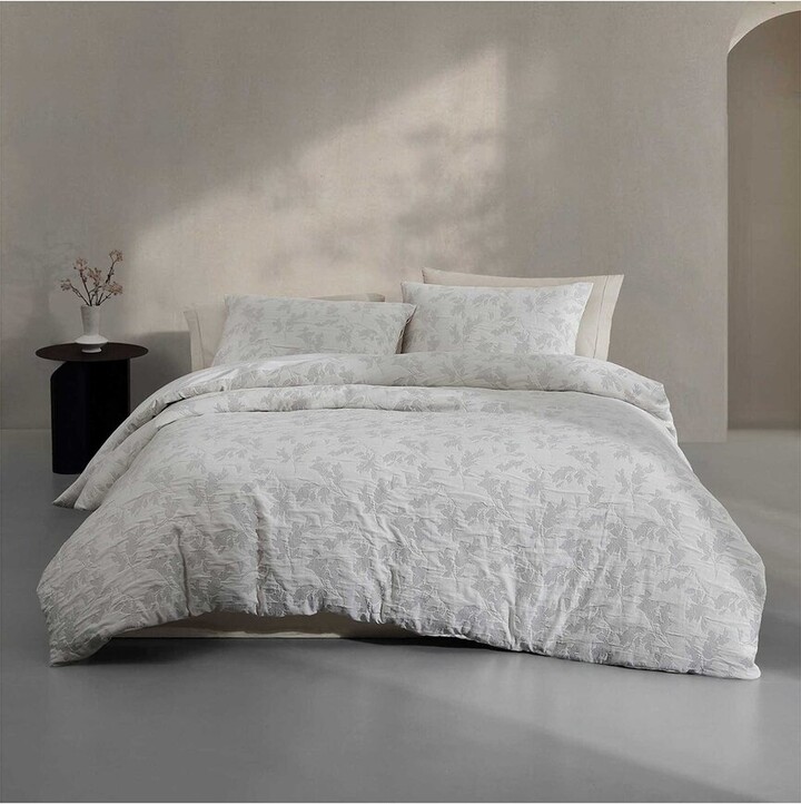 Calvin Klein Cascade 100% Cotton Jacquard Duvet Set