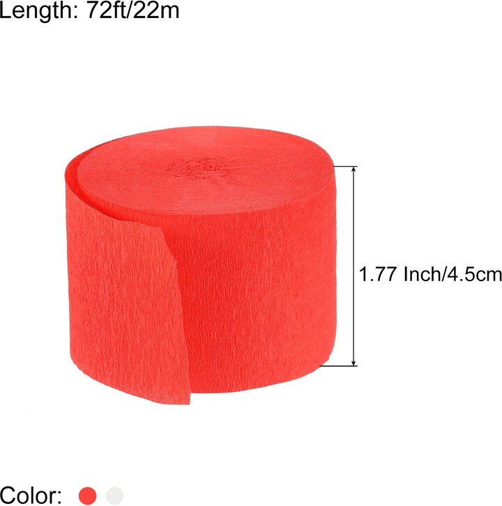 Unique Bargains Crepe Paper Streamers 4 Rolls 72ft in 2 Colors ShopStyle