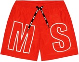 Thumbnail for your product : Msgm Kids Logo swim trunks