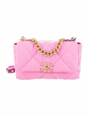 Chanel 21 Medium 19 Denim Flap Bag Pink Shopstyle