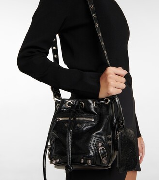 Balenciaga Le Cagole XS leather bucket bag