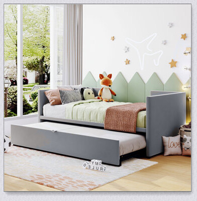 Mercer41 Upholstered Daybed With Pop Up Trundle
