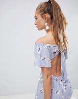 Thumbnail for your product : PrettyLittleThing Floral Bardot Mini Dress