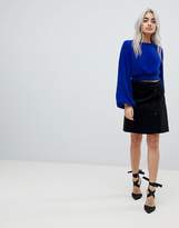 Thumbnail for your product : Fashion Union Petite Bishop Sleeve Cropped Knitted Sweater