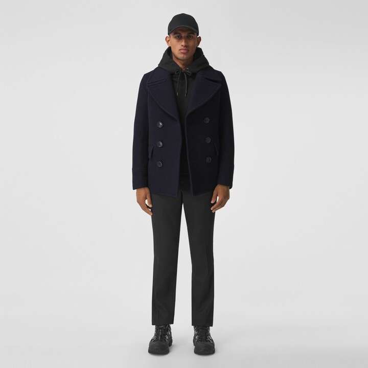 Burberry Wool Blend Pea Coat ShopStyle