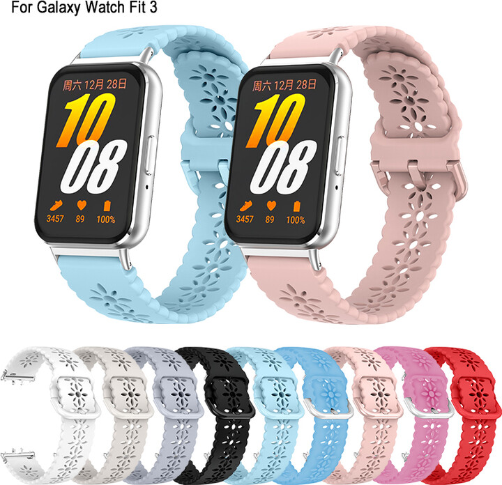 Romantic strap for Samsung Galaxy Fit 3 Smart Watch Wedding Strap Lovely Women Plum Watches Strap for Samsung Galaxy Fit 3