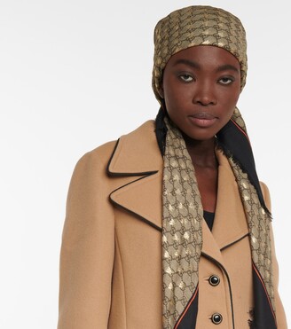 Gucci GG silk-blend scarf