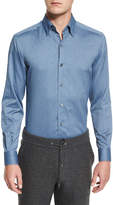 Thumbnail for your product : Ermenegildo Zegna Baby Flannel Long-Sleeve Sport Shirt, Dark Blue