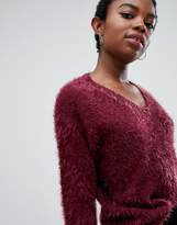 Thumbnail for your product : Noisy May Petite fluffy knit jumper
